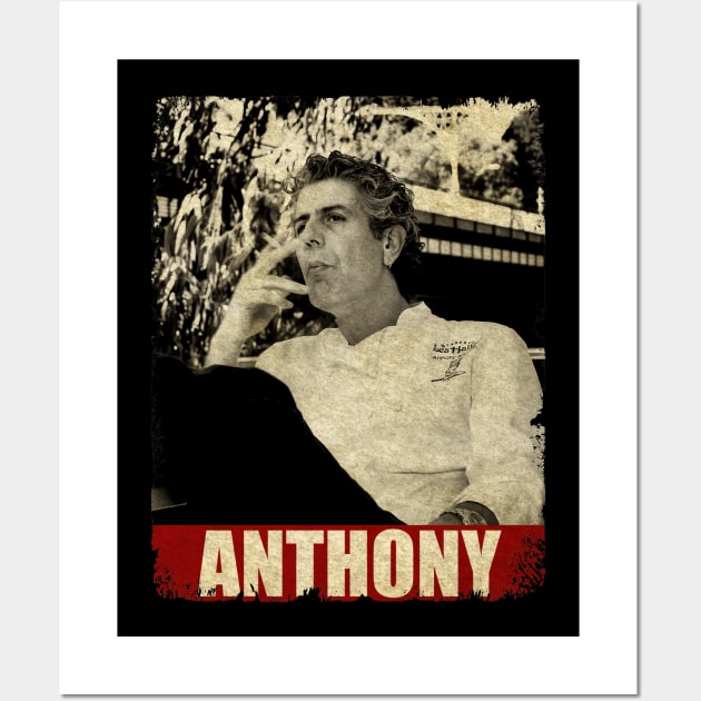 Anthony Bourdain - RETRO STYLE Wall Art by Mama's Sauce